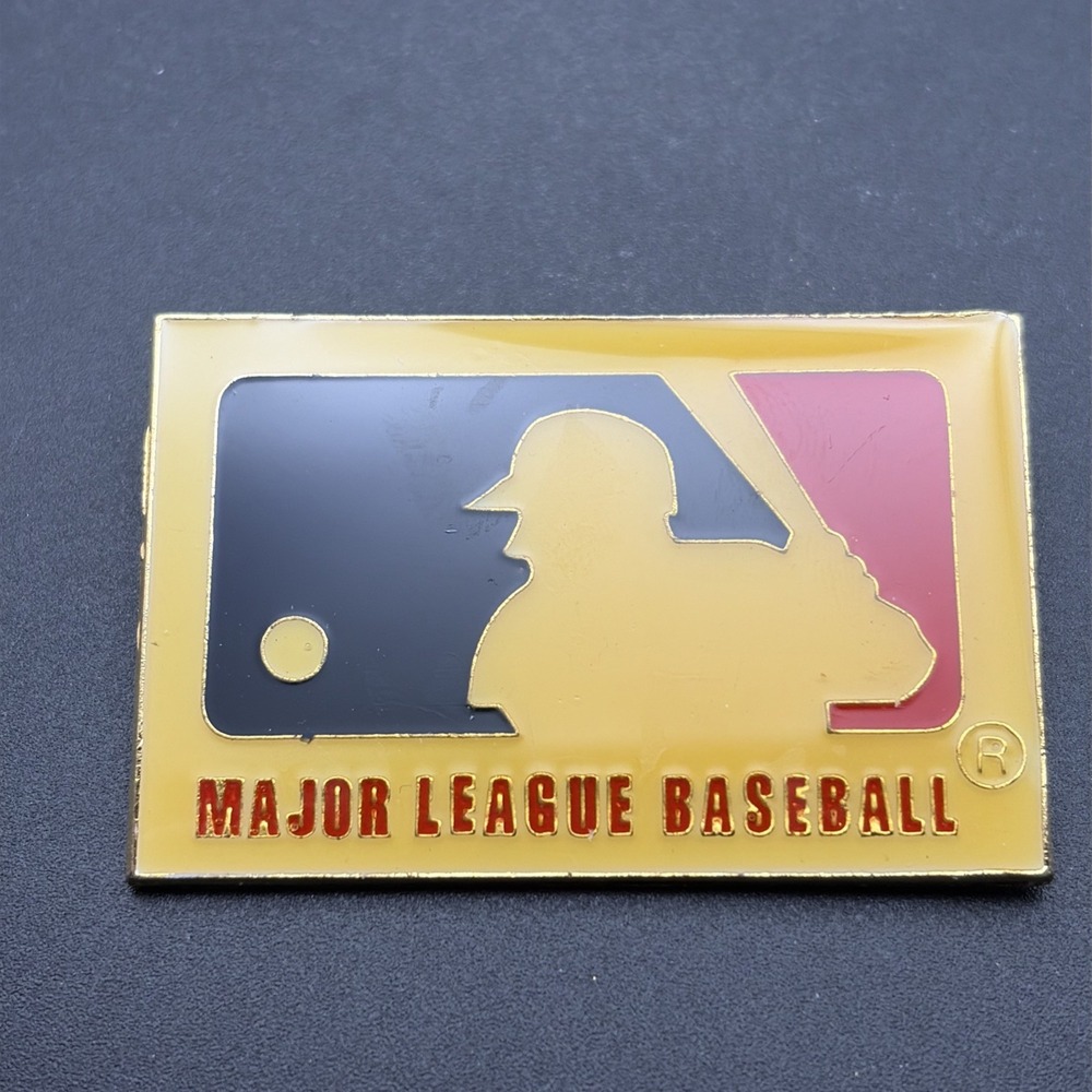 Vintage 1985 MLB Major League Baseball Logo Peter David Lapel Hat Pin